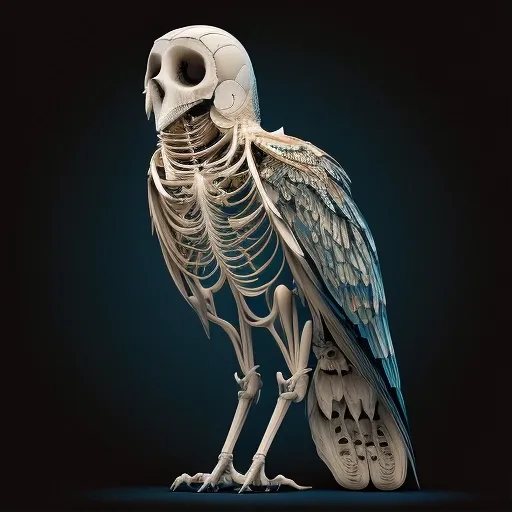 Owl skeleton