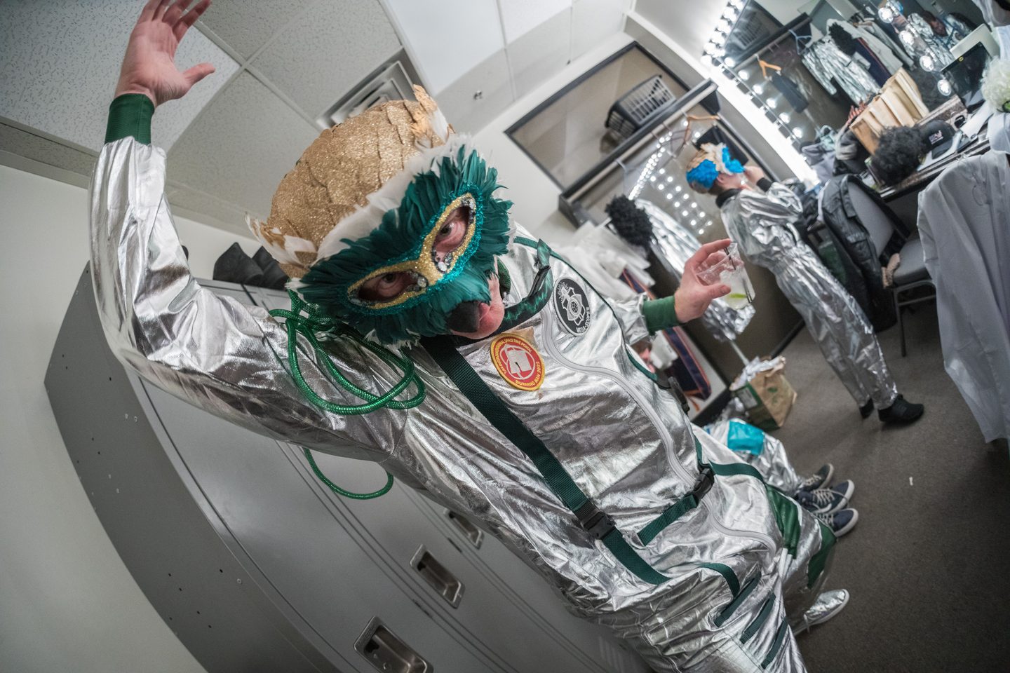 Silver suits