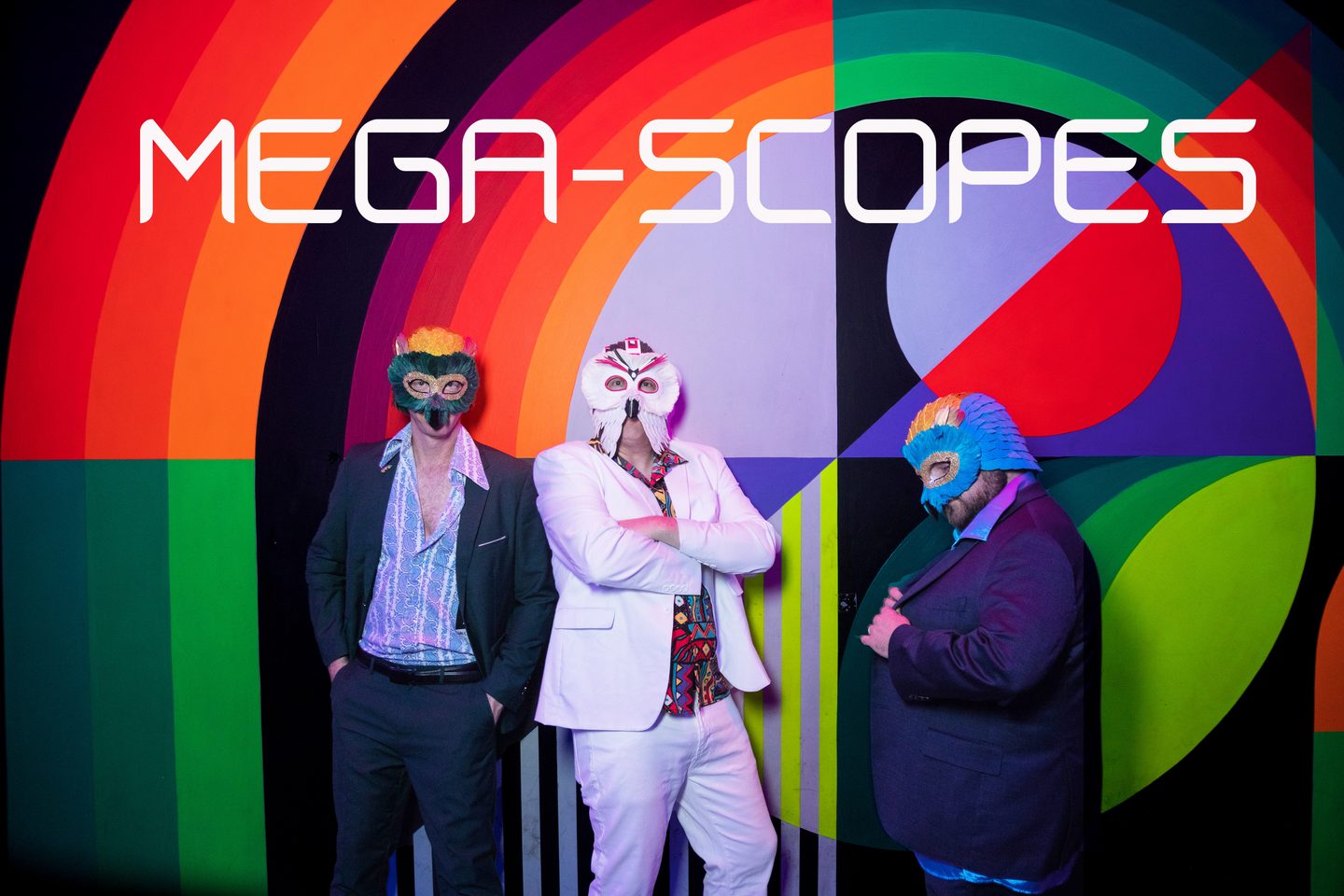 MEGA-SCOPES press photo: Artist image 2 (with logo), Promo portrait
