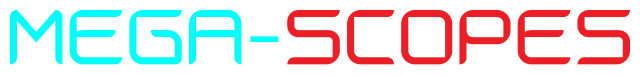 MEGA-SCOPES wordmark, color